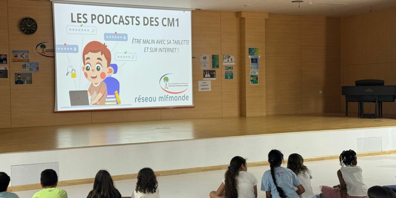 En CM1, des podcasts pour un usage responsable du numérique !